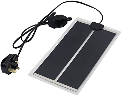 Reptile Heating Mat, Reptile Heat Pad Adjustable Temperature Control Terrarium Pet Tank Warmer Mat Pad for Small Animals Snake Turtle Tortoise Bearded Dragon Gecko (7W)
