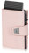 Marc Peter Dublin Rosa Nappa Leder Push Slim Wallet - Geldbörse mit Münzfach - RFID Schutz kleines Mini Portmonee - dünnes schmales Kartenetui - Inklusive Geschenkbox