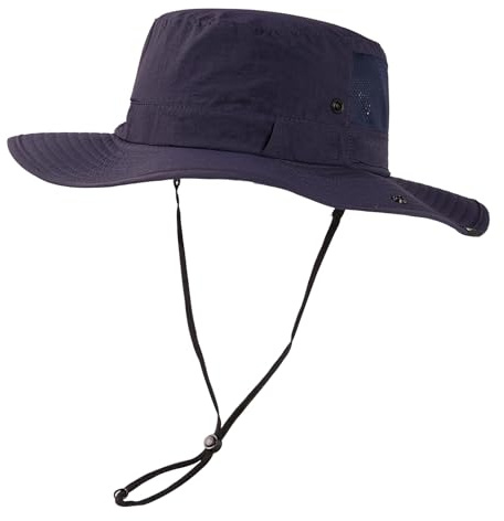 TOP-EX XL/XXL, cappello da safari da uomo e da donna, UPF 50, con tesa larga e porta occhiali da sole, protezione UV, impermeabile e traspirante, cappello da sole pieghevole per attività all'aperto,
