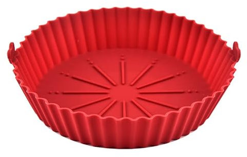 3 Pezzi Teglia in Silicone per Friggitrice ad Aria, Riutilizzabile Cestino per Friggitrice ad Aria Semplice da Pulire Contenitori Accessori per Airfryer Microonde Forno Microonde Philips 16cm