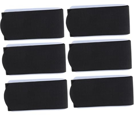 ORFOFE 6 Correas de Fijación para Snowboard y Esquí de Nylon Negro Kit de Transporte y Sujeción para Tablas de Esquí y Trineos Accesorio Resistente para Deportes de Invierno