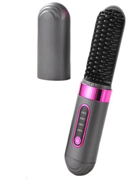 Cepillo Alisador De Pelo InaláMbrico, Calefacción CeráMica MCH Planchas De Pelo 4 Ajustes De Temperatura Con Cuidado Capilar Con Iones Negativos Velocidad De Alisado 2 Veces Más Rápida