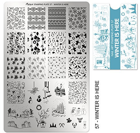 MOYRA Stempelplatte #57 WIINTER is HERE Premium-Stempelplatte