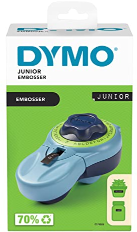 DYMO Junior Etikettenprägegerät | Ergonomisches Beschriftungsgerät für eine komfortable Verwendung durch Erwachsene und Kinder konzipiert | für den Heimbedarf