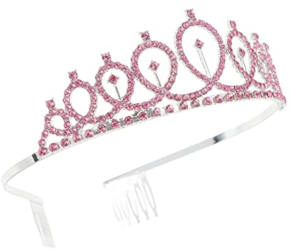 Beatifufu Krone Mit Strasskamm Strass Stirnband Damen Diademe Für Frauen Prinzessin Diademe Und Kronen Für Hochzeitsdiademe Für Tiara-kronen Für Frauen Braut Legierung Geburtstag