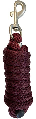 Horses Longhina Dream Bordeaux, in Nylon Tubolare e Metallo, Impugnatura in Nylon Piatto con Morbido Rivestimento in Pelo, Disponibile in Blu, Royal Blu, Rosa, Arancio e Verde Lime
