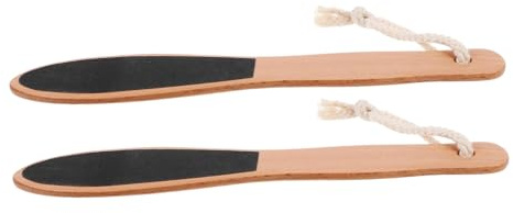 NIYANGLE 2piezas Manejo De Madera Raspador Para Pies Ablandador De Callos Removedor De Muerta Cuidado De Pies