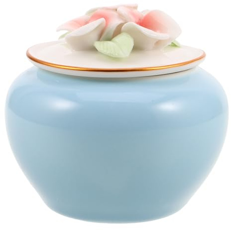 Yardwe Urna para Perros: Mini urna de cerámica para Cenizas de Mascotas, Caja Conmemorativa para Gatos y Perros - Ataúd funerario pequeño de cerámica para Cenizas de cremación de Animales