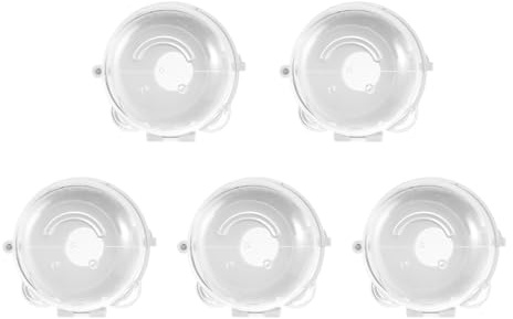 POPETPOP 5pièces Cache-bouton pour Cuisinière à Gaz avec Verrouillage de Sécurité pour Maison et Garçon Fille Protection au Gaz