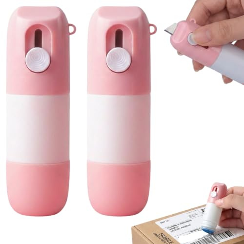 2 PCS Thermal Paper Eraser Pens, Thermal Ink Remover for Documents and Labels, Portable Privacy Protection Tool for Office and Home Use, Pink Color Design
