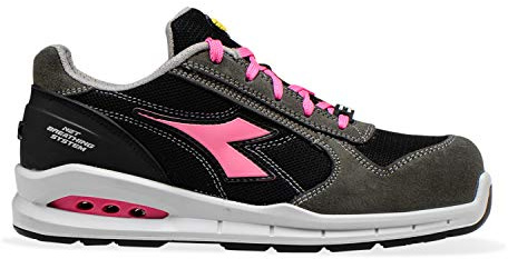 Diadora Run Net Airbox Low S1p Src, Scarpe da Ginnastica Uomo, Grigio (Smoke Black), 39 EU