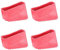 LONGHAO 4 pcs LeiterfüßE Leiter GummifüßE Leiter Rutschfeste FüßE Matte Leiter-AntirutschfüßE, Leiter-ErsatzfüßE, Leiterteile, FüR Teleskopleitern,Technikleitern,FischgräTleitern(Rot)