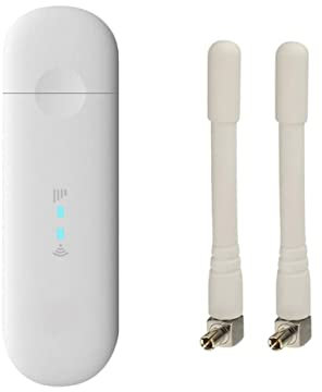 Unlocked MF79U 150Mbps 4G Wi-Fi Dongle (White). Connect up to 10 devices. Will work with any sim card Worldwide. Includes 2 x External Antennas.