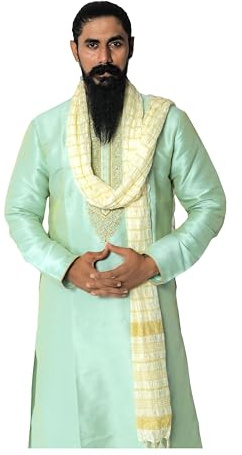 Indian Traditional Ethnic Wear Dupatta Shawl Scarf For Men (Only Dupatta)