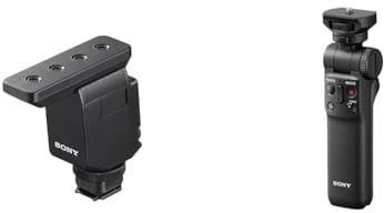 Sony ECM-B10 Micrófono direccional (Compacto, inalámbrico, sin batería), Negro & GPVPT2BT.SYU Estabilizador para cámaras, Agarre con Mando a Distancia Bluetooth, función
