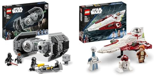 LEGO Star Wars 75347 Le Bombardier TIE et 75333 Le Chasseur Jedi d'Obi-Wan Kenobi - Kits de Maquettes à Construire pour Noël