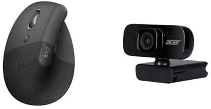 Logitech Lift Left Ratón & Acer FHD Conference Webcam