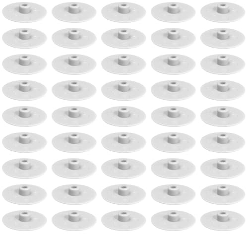 cyclingcolors 50x Tapas para Tornillos SW 4 capuchon Cubierta embellecedor Cabeza Allen Hexagonal Muebles plástico, Blanco