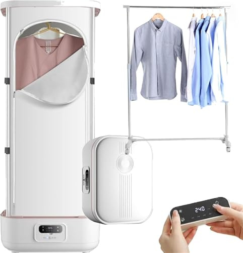 YCNLYSSR Ferro da Stiro Verticale Senza Fili Automatico Senza Fili da 900 W, 3 in 1, Antipiega, Asciugatura Portatile per Vestiti