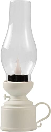 Lampes à huile, lampe pétrole, lanterne , kérosène Hurricane, tempête vintage(White)