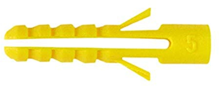 fischer Plastic Wall Plugs SC 3-4, 42527 (100 Pieces)