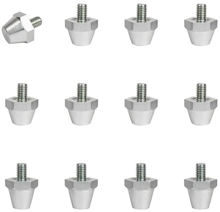 55 Sport Elite Alloy Replacement Studs For Nike Football Boots (S 11/13mm, L 13/15mm) - Long (13/15mm) - Silver