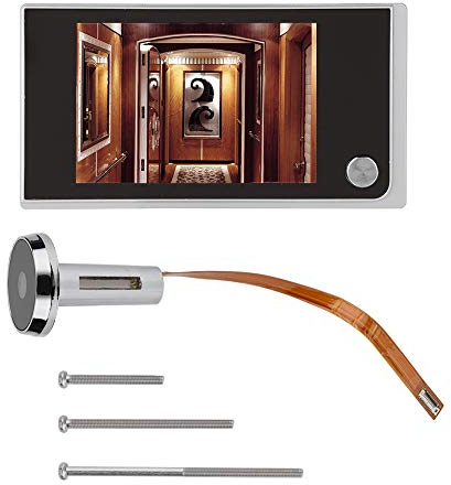 Caméra de Porte et Moniteur, écran LCD numérique de 3,5 Pouces, visionneuse de Vue de 120 degrés, Surveillance visuelle, caméra électronique, œil de Chat, Moniteur d'entrée de Porte