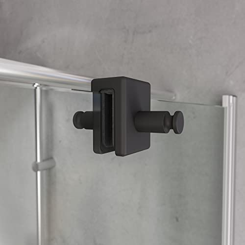 Schulte Handtuchhaken für Duschkabinen, mattschwarz, passend für 5, 6 und 8 mm Glasscheiben