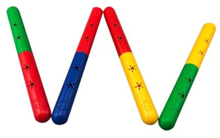 Supvox 2 Stück Staffelstäbe 35cm Kinder Staffelstäbe Vocal Dance Relay Stäbe Tragbare Wettkampfstäbe Für Sportspiele Und Bewegung Leuchtende Farben Leicht Und Handlich