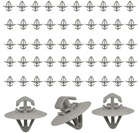 Amazleer 50 clips de rechange pour panneau de garniture de porte latérale Trafic pour Opel Vivaro, Renault, Nissan, Opel et Iveco (50)