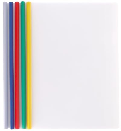 JEUIHAU 40 copertine trasparenti per relazioni in formato A4, con barra scorrevole, per documenti di presentazioni di progetti, contengono fino a 60 fogli, per documenti a casa, scuola, ufficio