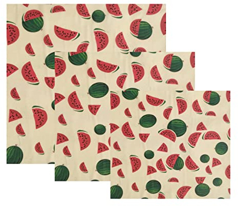 Envoltura de cera de abeja para alimentos, lavable, reutilizable, almacenamiento de alimentos para sándwich, pan, frutas, verduras, S/M/L, 3 tamaños