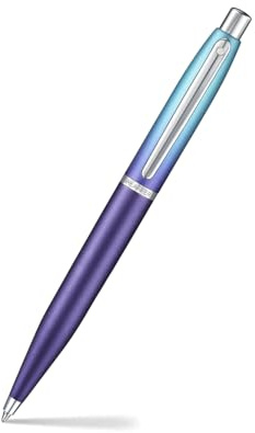 Sheaffer Expressions VFM 9430 Stylo à bille Dégradé bleu et violet nacré avec bordures chromées
