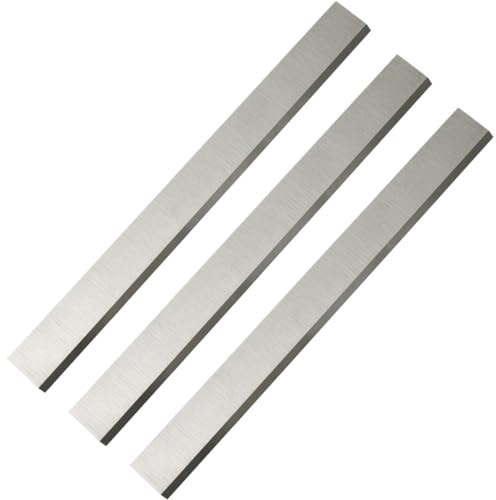 XZZQDZSWMN 3pcs Planer Blades 8inch Planing Knives HSS 203×19×3mm Resharpenable for Woodworking Tool Thicknesser