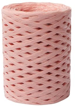 Nastro di carta per artigianato naturale, 492Ft Yards Filato per uncinetto | Filo di carta Raffia tagliabile, nastro di carta da imballaggio per imballare decorazioni, giardinieri e artigianato