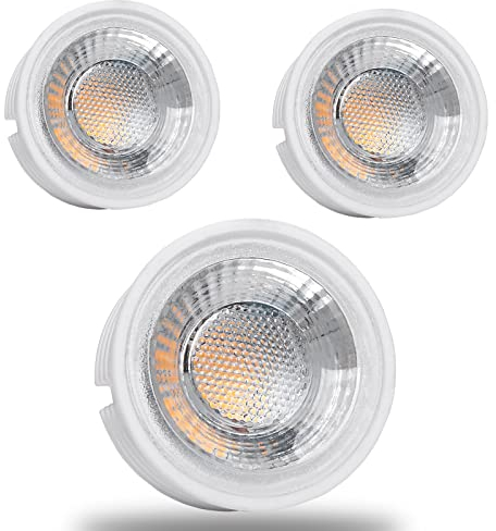 YanFeiYit 3x LED Modul als GU10 Ersatz – 5W 38° Dimmbar aus Keramik super flach 230V – Leuchtmittel für Einbaustrahler Lampe Birne Leuchte Strahler (Neutralweiß 4000K)