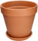 KOTARBAU® Blumentopf Übertopf aus Terrakotta ⌀ 27 cm für Innenräume und Gärten