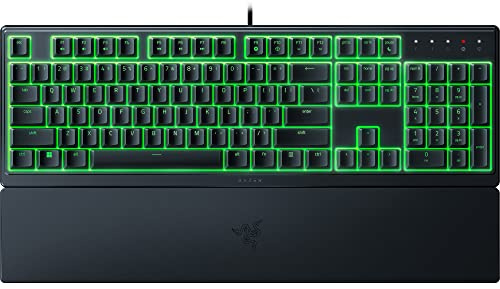 Razer Ornata V3 X Gaming Keyboard: Low-Profile Keys - Silent Membrane Switches - Spill Resistant - Chroma RGB Lighting - Ergonomic Wrist Rest - Classic Black (Renewed)