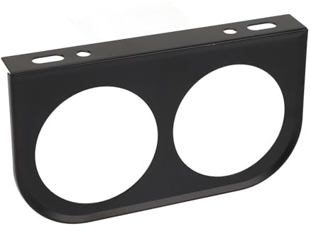 Support Universel de Compteur de Voiture en Métal de Panneau de Jauge de 2 Trous de 52MM pour des Véhicules (BLACK)