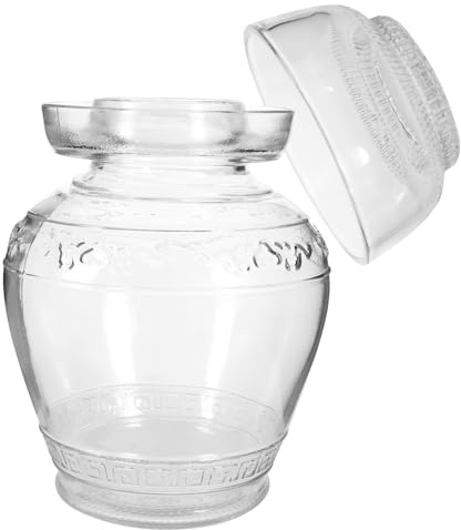 GALPADA Bocal de Fermentation Verre Transparent Pot de Conservation Multi Usage pour Légumes et Aliments Capacité de Style Aléatoire