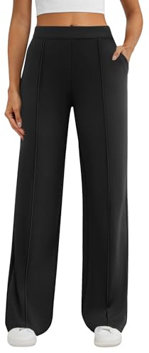 DLOODA Womens Dress Work Pants Stretchy Business Casual Wide Leg Pants