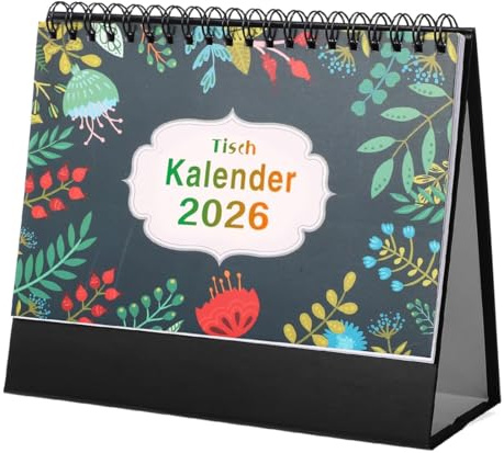 YUPZAR Calendario De Mesa,Alemán Calendarios Des Escritorio Calendario Juanary Des 2026 - Diciembre De 2026