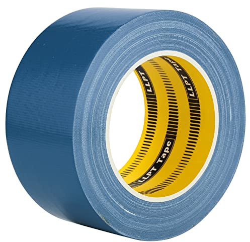 LLPT Nastro Adesivo | 60 mm x 30 m x 0,23 mm | Blu Scuro | Premium Nastro Tessuto | Adesivo Senza Residui Forte | per Interni ed Esterni Sigillare Spedizioni, Traslochi, Resistente (DT249)