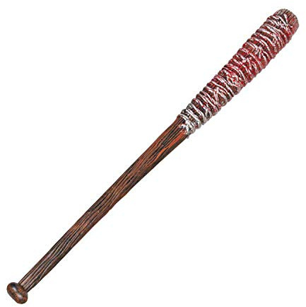 Boland 72269 – blodig bock, längd 61 cm, slagstav, basebollklubba, plast, attrappa, vapen, kostym, karneval, temafest, halloween
