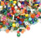 3750 perlas de cristal de 2 mm, 3 mm, 4 mm, 6 mm, redondas y en forma de perno, perlas Pony de colores mezclados