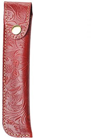 Étui a Crayons En Cuir,Pochette pour Stylo Plume Rétro pour Étudiants,Hommes D'affaires,Artistes,Bureau de Travail a Domicile