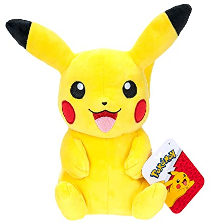 Pokémon PKW3457-20cm Plüsch - Pikachu, offizielles Plüsch