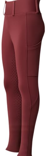 PFIFF Selina Leggings, Bordeaux, 110-116 cm Barn, Vinröd, 110-116