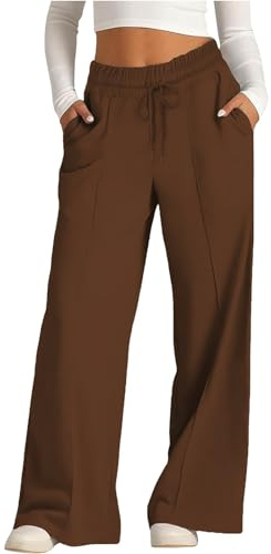 Cocila Deal of The Day Today Plus Size Scrub Pants for Women Cotton Cropped Trousers Women Ladies Trouser Suits Beige Stretch Pants for Women Tailored Wide Leg Pants for Women Sale Clearance