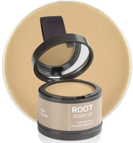 Hairline Powder - Root Touch Up and Hair Color Shadow - Instantly Cover Gray Hair - Enhance Thin Hair - Medium Blonde 4g